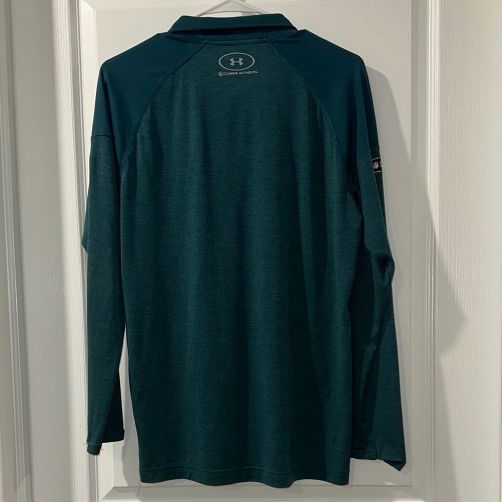 Under Armour Green Philadelphia Eagles Quarter-Zip Pullover - Picture 3 of 4